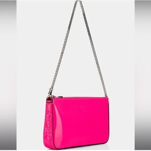 Christian Louboutin Patent Loubila Clutch in Poupidou New
